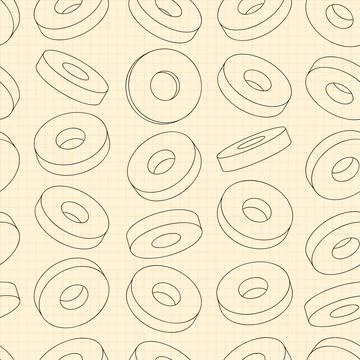 Mechanical engineering drawings on blue background. Cutter, assembly tool with Stock Illustration