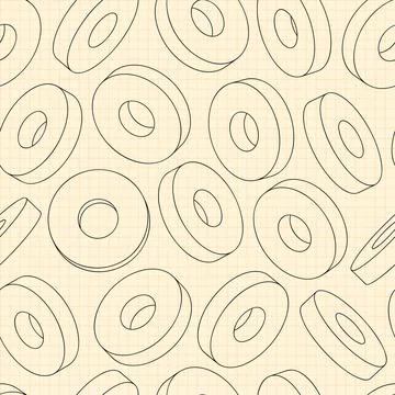 Mechanical engineering drawings on blue background. Cutter, assembly tool with Stock Illustration