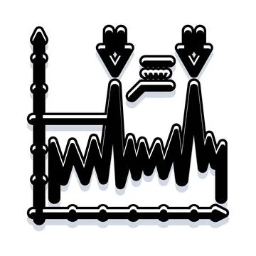 Mechanical engineering stress test demonstrating pressure Stock Illustration