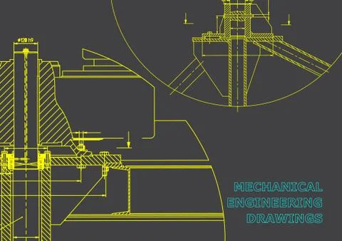 Mechanical engineering. Technical illustration Stock Illustration