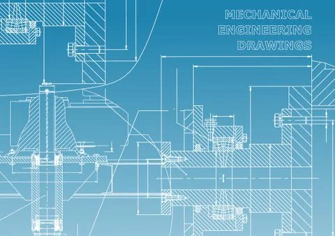 Mechanical engineering. Technical illustration Stock Illustration
