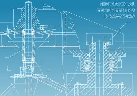 Mechanical engineering. Technical illustration Stock Illustration