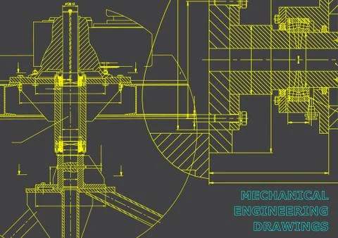 Mechanical engineering. Technical illustration イラスト素材