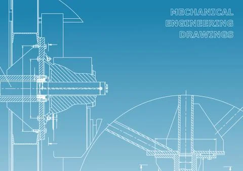 Mechanical engineering. Technical illustration Stock Illustration