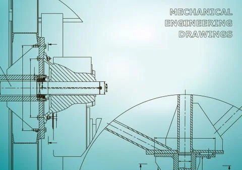 Mechanical engineering. Technical illustration Stockillustratie