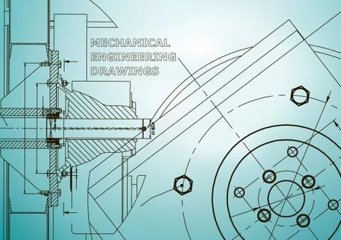 Mechanical engineering. Technical illustration イラスト素材