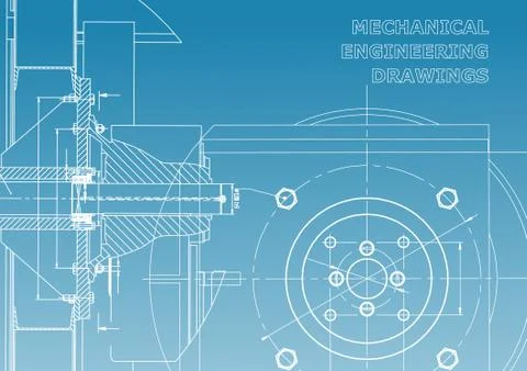 Mechanical engineering. Technical illustration Stock Illustration