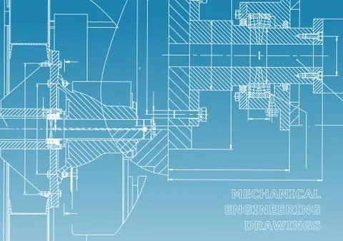 Mechanical engineering. Technical illustration Stock Illustration