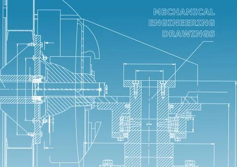 Mechanical engineering. Technical illustration Stock Illustration