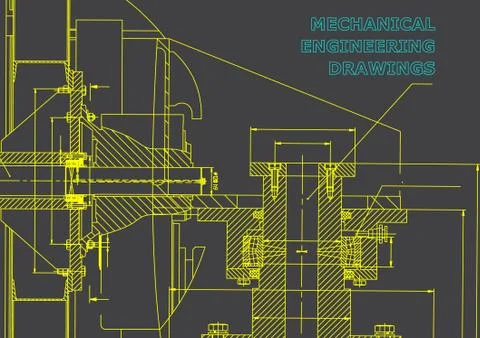 Mechanical engineering. Technical illustration イラスト素材