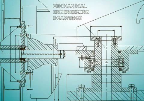 Mechanical engineering. Technical illustration イラスト素材