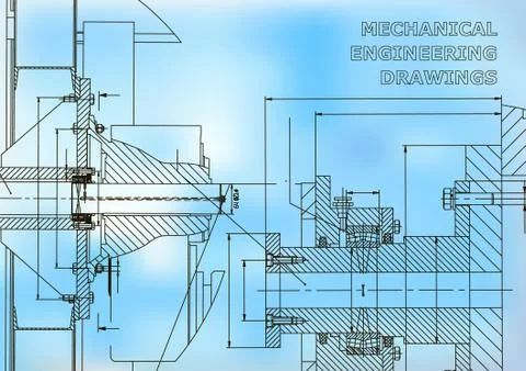 Mechanical engineering. Technical illustration イラスト素材
