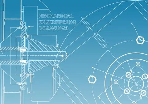 Mechanical engineering. Technical illustration 스톡 일러스트