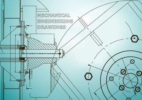 Mechanical engineering. Technical illustration Stock Illustration