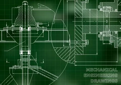 Mechanical engineering. Technical illustration イラスト素材