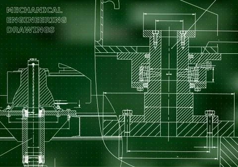 Mechanical engineering. Technical illustration イラスト素材