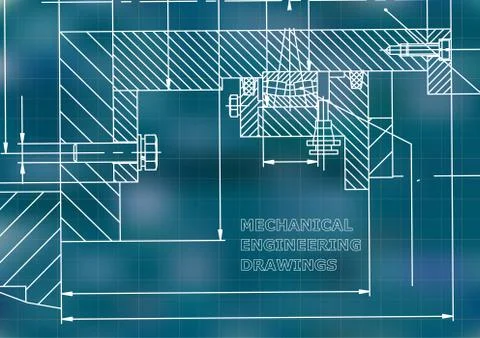 Mechanical engineering. Technical illustration イラスト素材