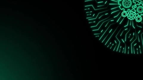 Mechanical engineering tool animation rotates circular tracking specs on li.. Stock Footage 340528791
