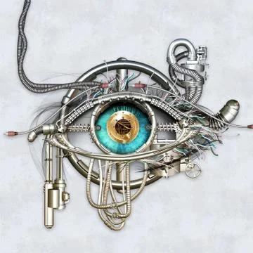 Mechanical eye Stock Illustration