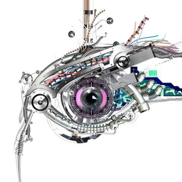 Mechanical eye Stock Illustration