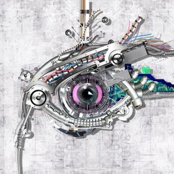 Mechanical eye Stock Illustration