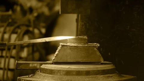 Mechanical forging Stock Footage 74688434