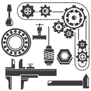 Mechanical gadget Stock Illustration