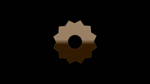 Mechanical Gear Precision Component Engineering Tech Motion Graphic Var 2 Stock Footage 335802602