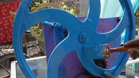 Mechanical Gear Wheel Stock Footage 332575174