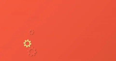 Mechanical gears abstract design background. Cogs industrial mechanism backdrop Video stock 84703572