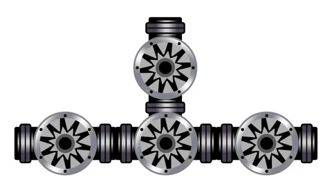 Mechanical Gears Stock Footage 346803370
