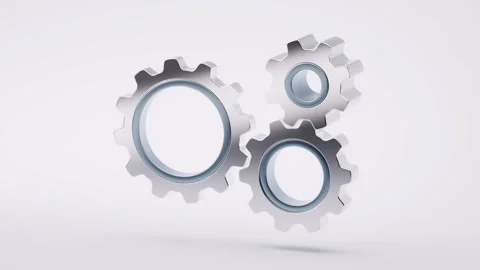 Mechanical gears with industry technology, 3d rendering. Stock Footage 319830229