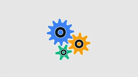 Mechanical Gears Interlocking Mechanism Rotating Industrial Engineering Vidéo 348269147