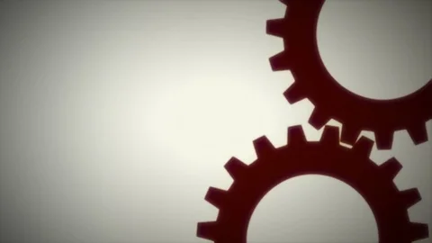 Mechanical Gears Movement On Grey Texture Background Stock Footage 81397380