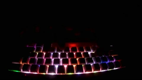 Mechanical Glowing Keyboard Видео 149349535