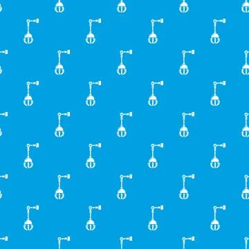 Mechanical grabber pattern vector seamless blue Illustrazione stock