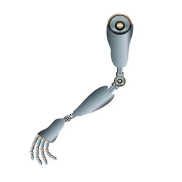 Mechanical hand prosthesis 库存插图