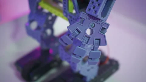 Mechanical hand of a toy robot close-up Stock Footage 239856790