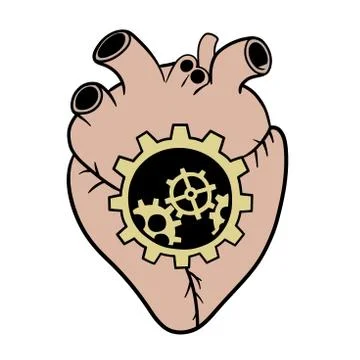 Mechanical heart Stock-Illustration