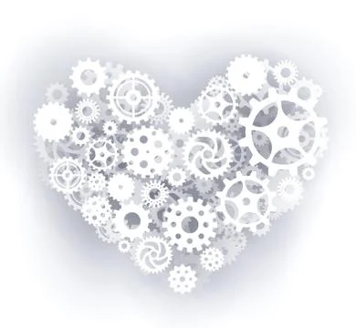 Mechanical heart Stock Illustration