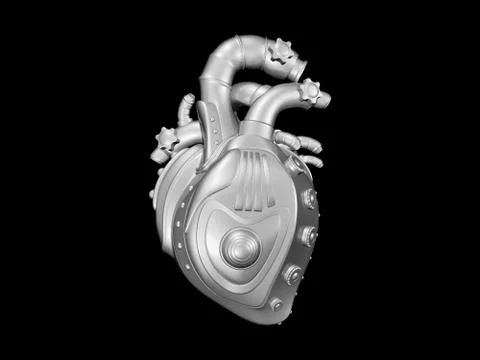 Mechanical heart Stock Illustration