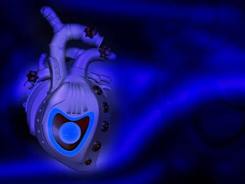 Mechanical heart Stock Illustration