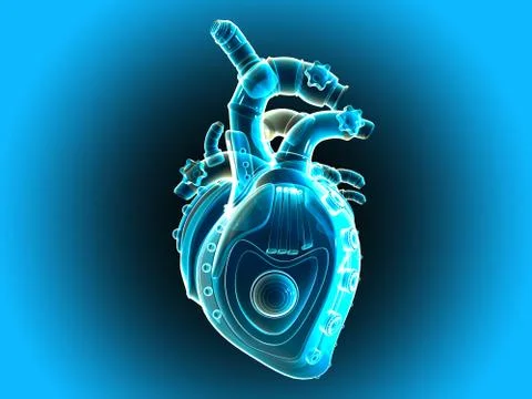 Mechanical heart Stock Illustration