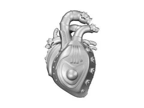 Mechanical heart Stock Illustration