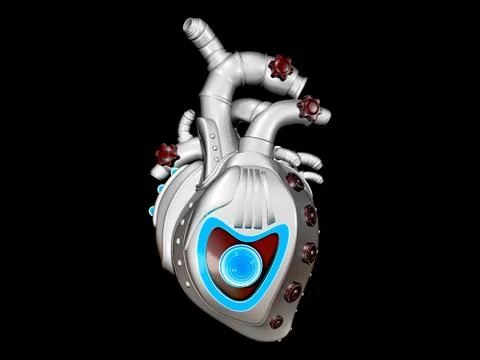 Mechanical heart Stock Illustration