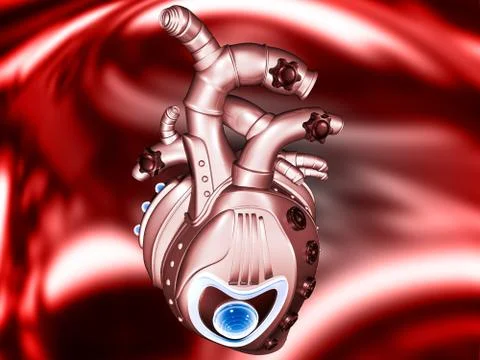 Mechanical heart Stock Illustration