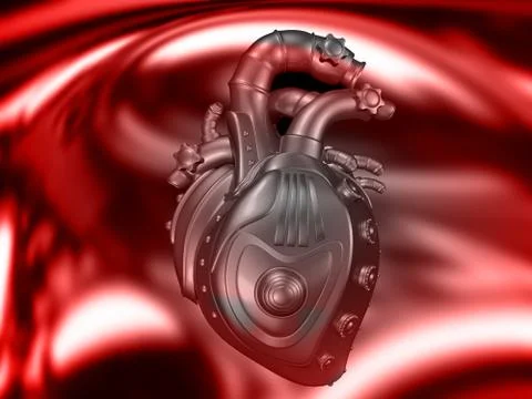 Mechanical heart Stock Illustration