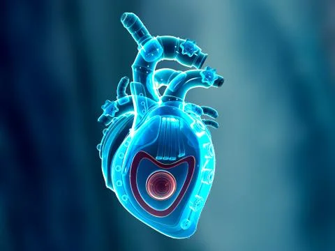 Mechanical heart Stock Illustration