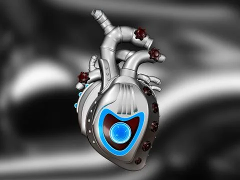 Mechanical heart Stock Illustration