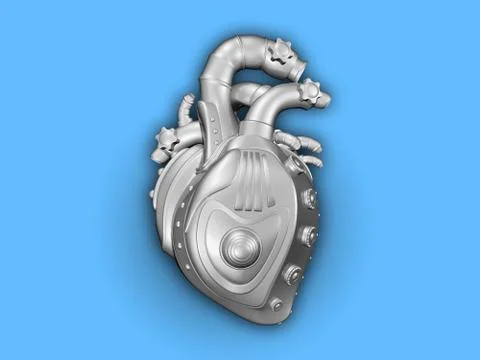 Mechanical heart Stock Illustration